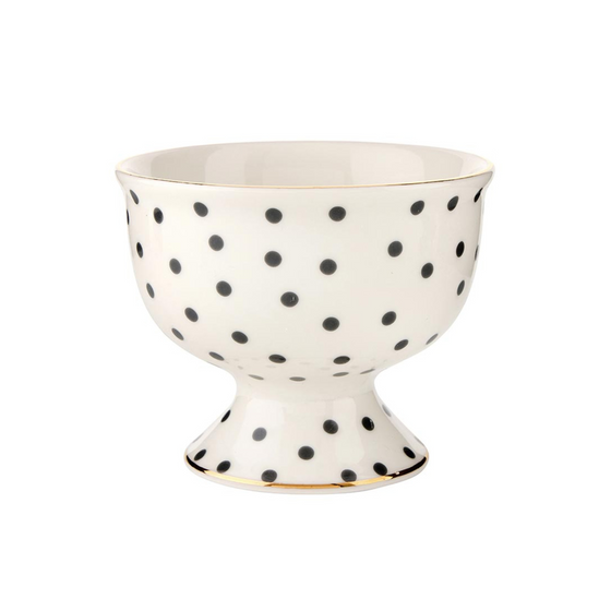 Ceramic Ice Cream Bowl - Dots