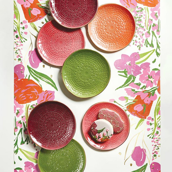 Moroccan Stamped Appetizer Plate - Assorted