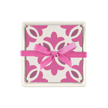  Ceramic Tray & Napkins - Moroccan Tile