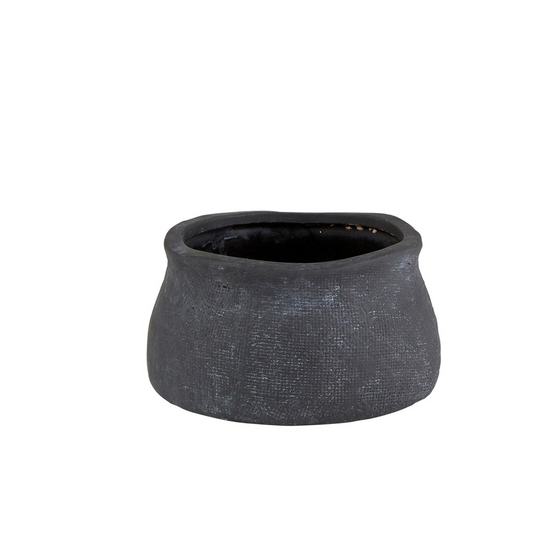 Matte Textured Vase - Black