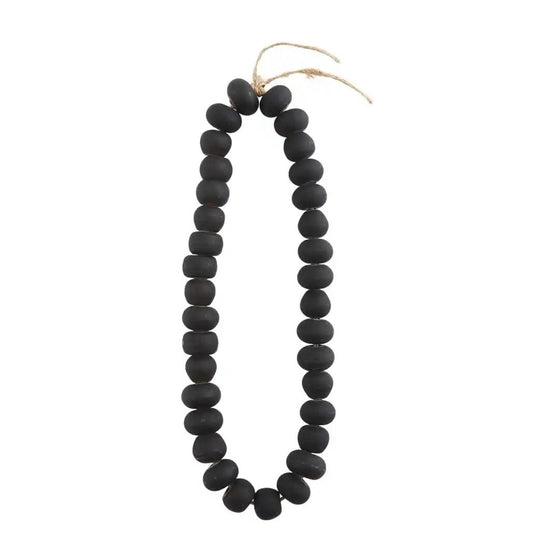 Black Glass Decor Beads