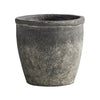 Textured Black Cement Planter