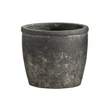  Textured Black Cement Planter