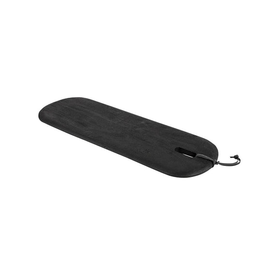 Textured Wood Oval Board - Black