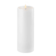  White Pillar Battery Candle