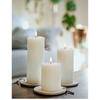 White Pillar Battery Candle