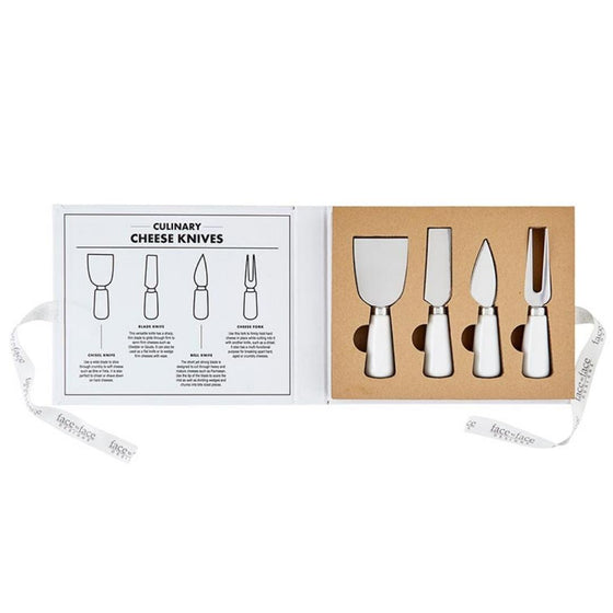 Ceramic Cheese Knives Book Box