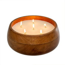  Wooden Multi-Wick Candle - Balsam, Cedarwood, Cranberry