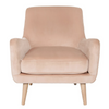 Evan Chair - Coral Velvet