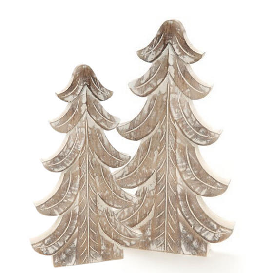 Wooden Tree - White