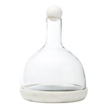 Marble & Glass Wine Carafe White